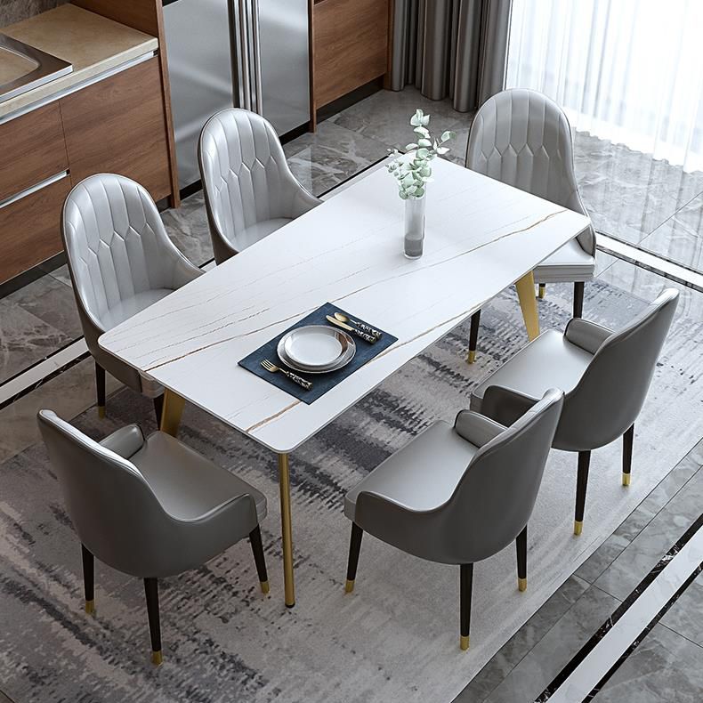 Glam Dining Table Set 1/2/5/6/7 Pieces Sintered Stone Dining Set