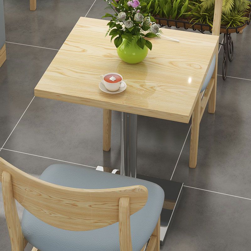 Table à manger de style industriel maison de cuisine meubles avec base en métal