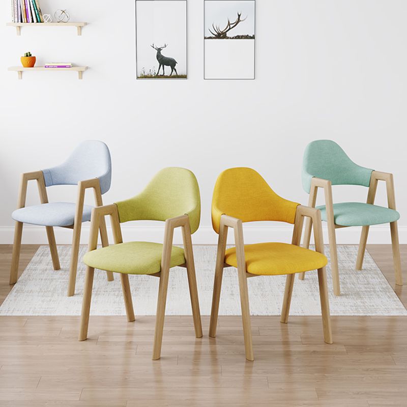 Modern Metal Chair Open Back Kitchen Dining Arm Chair for Dinning Room