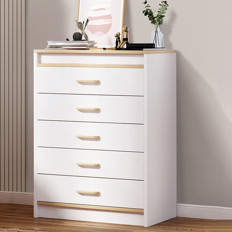 Contemporary Rectangle Manufactured Wood And Standard with Drawer Chest