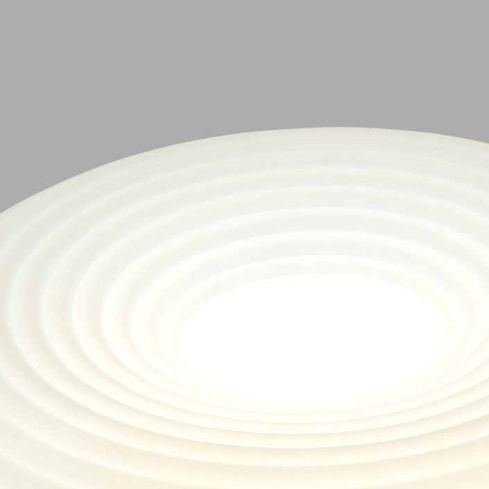 White Shaded Ceiling Light LED Contemporary Flush Mount Lighting for Home