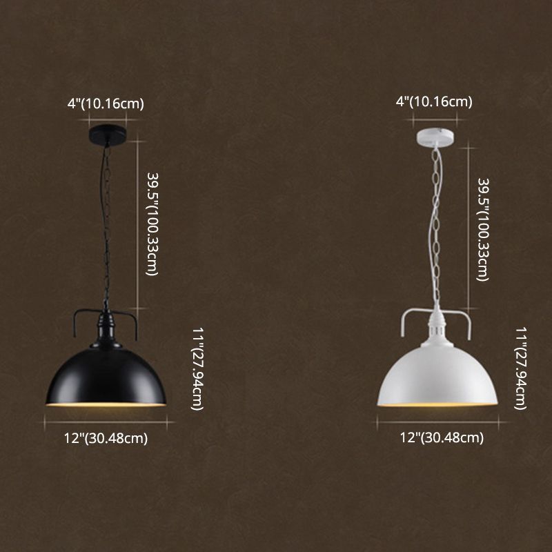 Swivel Joint Pendant Light Industrial Nautical 1 Light Metal Bowl Farmhouse Hanging Lights