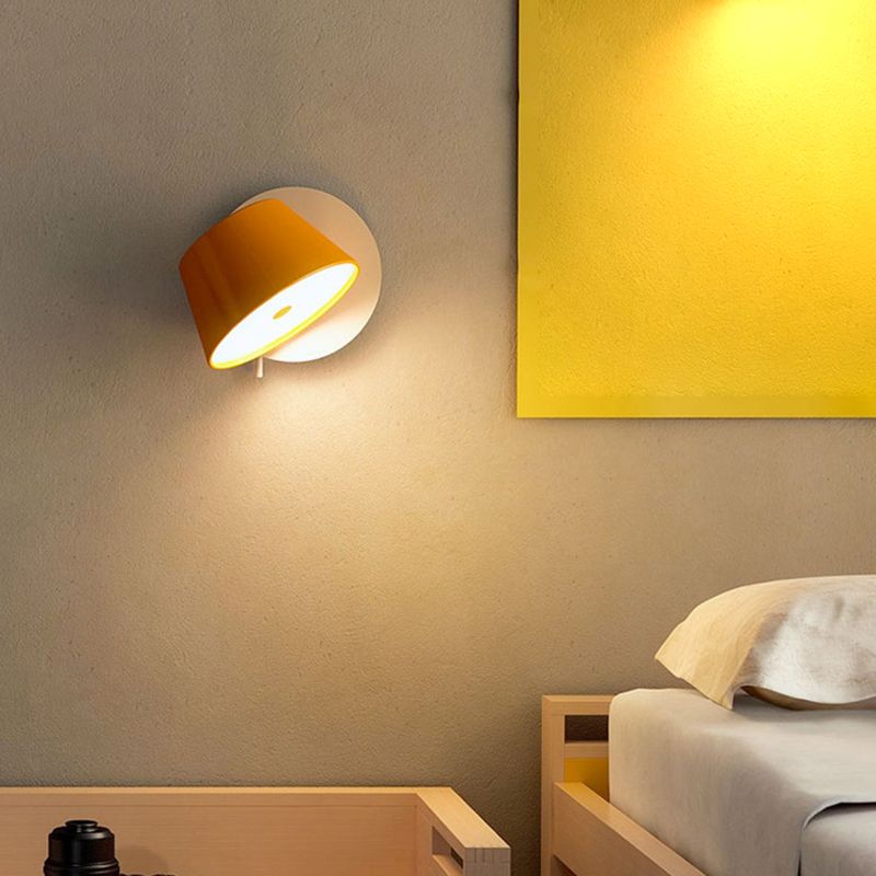 Nordic 1 - Light LED Wall Light Adjustable Iron Wall Sconce in 3 Colors