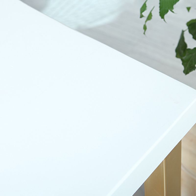 1/4 Pieces Moderns Rectangle Pub Table Set Wooden Counter Table with High Stools