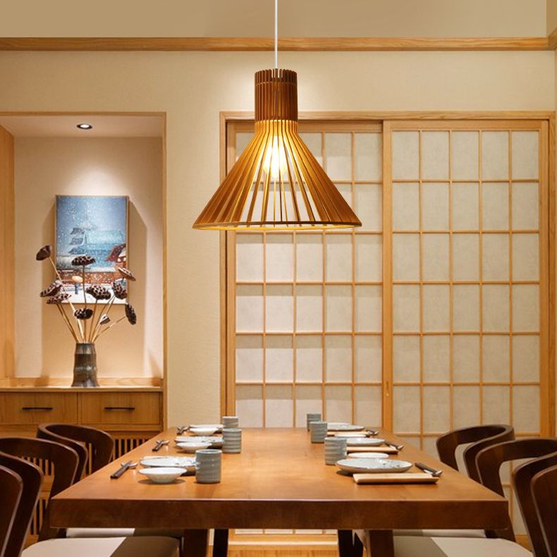 1 Lichthängerlampenvorrichtung moderner hölzerne Anhänger Licht für Esszimmer