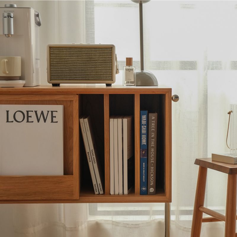 Modern Style Closed Back Bookshelf Wooden Bookcase for Home Office