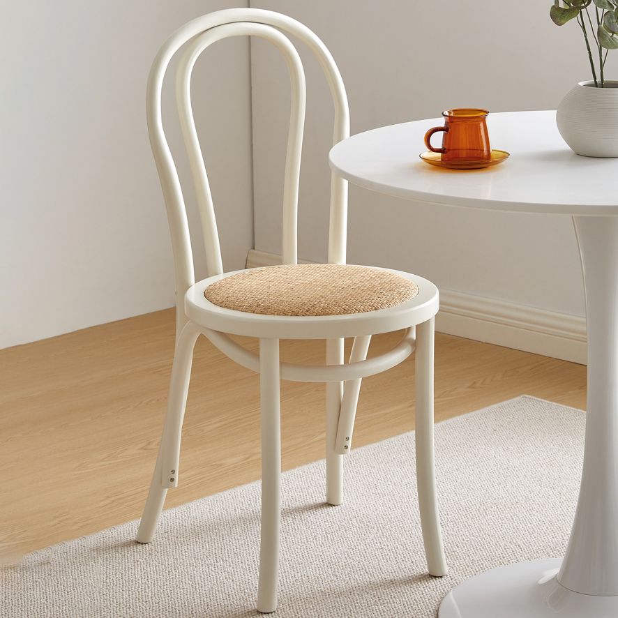 Ensemble de chaises de cuisine côté arrière Windsor en bois de hêtre de style contemporain