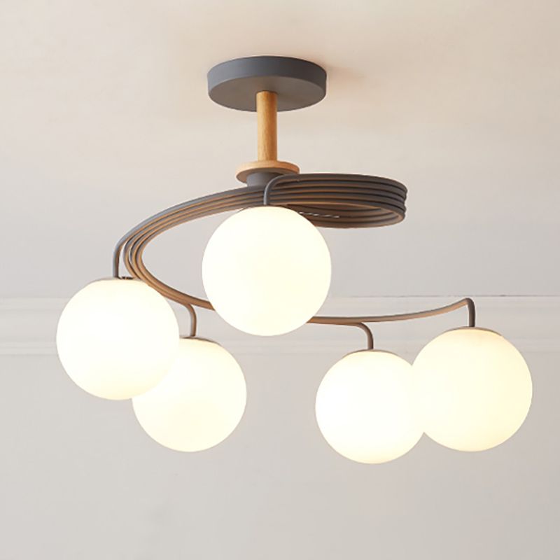 Lampade per lampadari in legno moderni in legno di lampade a sospensione a sospensione multipla