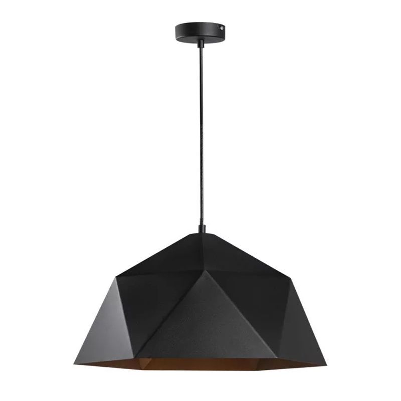 Forme de bol en métal Lumières suspendues de style moderne 1 Tête Hanging Mount Fixture pour le restaurant