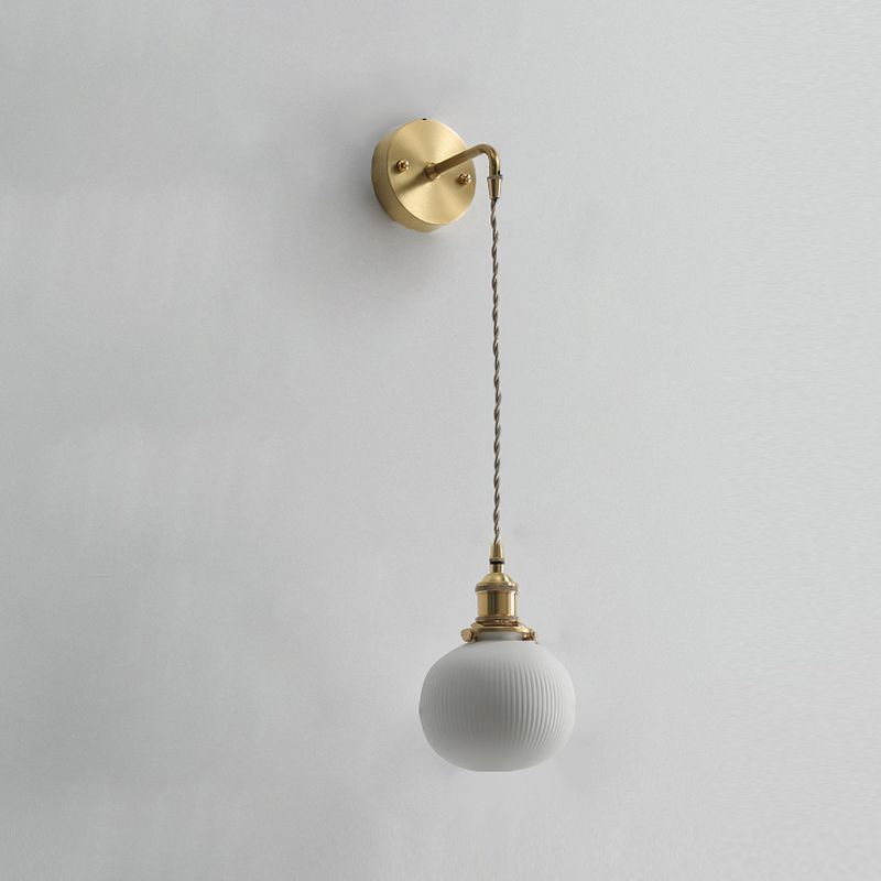 Modern de pared de cerámica Metal 1 1 de luz Medida de pared para sala de estar para sala de estar