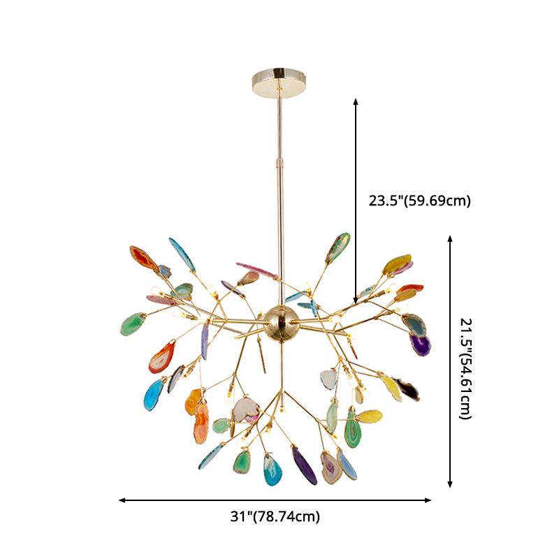 Fireflies Camera da letto Lampaggio dell'illuminazione Metal Minimalist Style Pendente lampadario