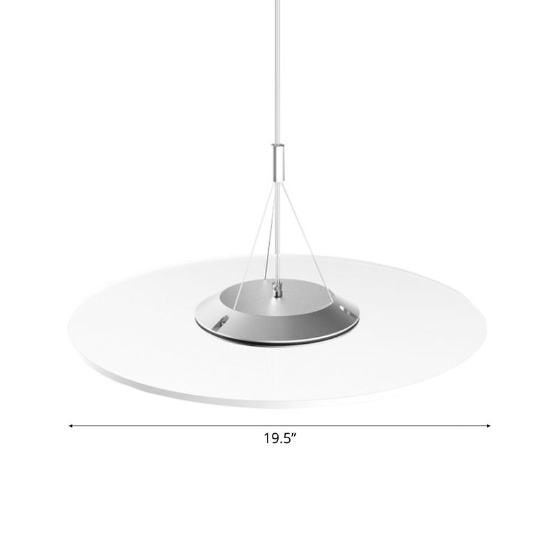 Clear Disc Drop Coste Simplicidad LED acrílico Luz de techo acrílico para comedor para comedor
