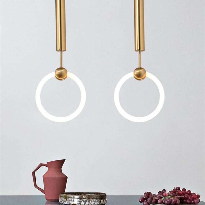 Lámpara de colgante geométrica de luz geométrica para el hogar contemporáneo para el comedor