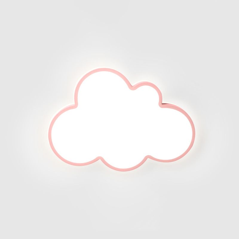 Lámpara de techo de macarrón de hierro forjado, montaje empotrado LED de nube acrílica, estilo nórdico moderno, para dormitorio