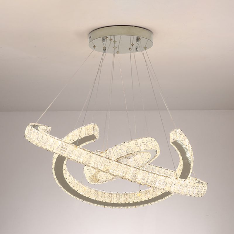 Ring Crystal Soffitto a sospensione Contemporanee Camera da letto Apparecchi di illuminazione