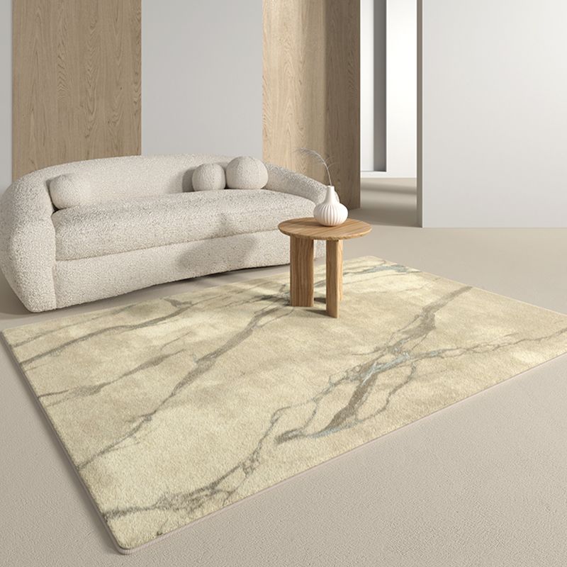 Simplicity Area Carpet Classical Indoor Rug Polyester Stain Resistant Area Rug for Living Room