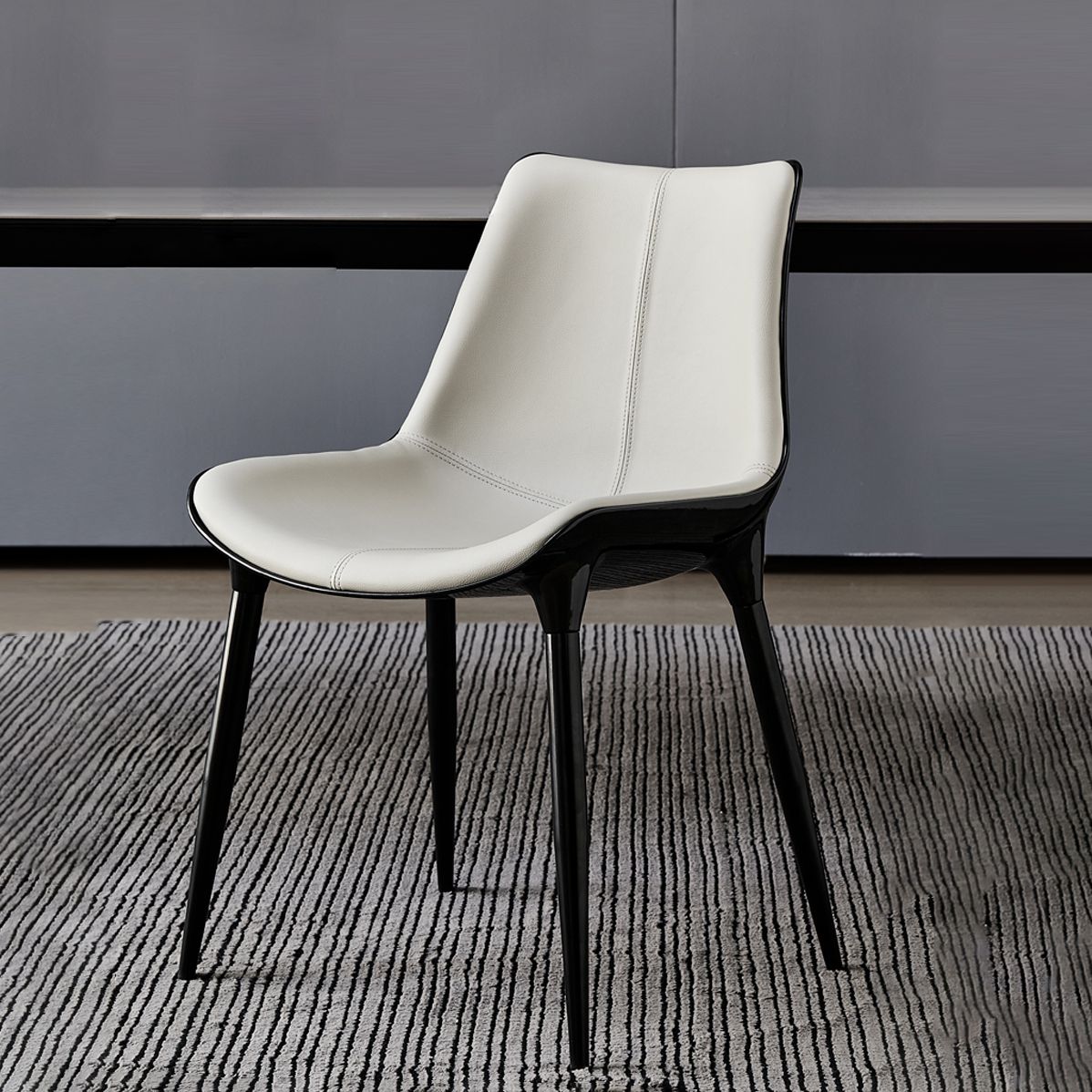 1/3/4/5/7 PCS Metal Modern Dining Room Ensemble avec table rectangle et chaises