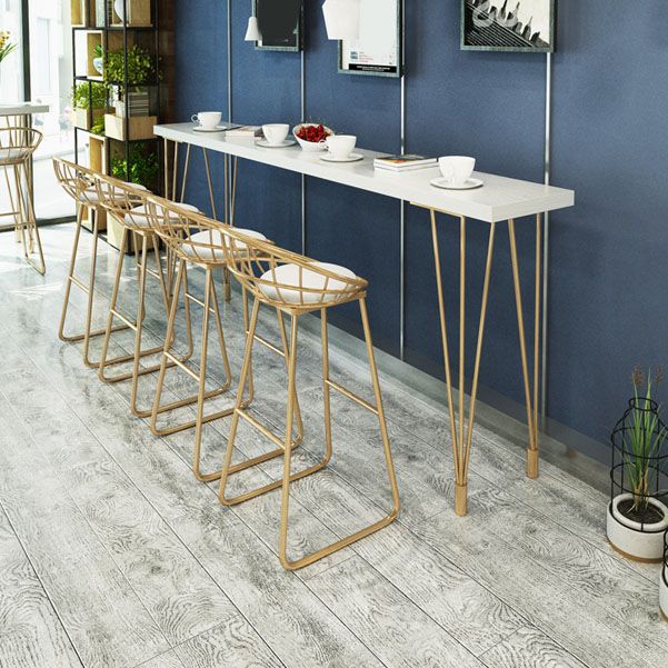 Glam Style Bar Table Set 1/5/9 Pieces Solid Wood Counter Table Set for Indoor