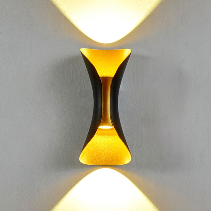 LED Modern Metal Wall Sconce Geometric Shape Wall Lamp for Courtyard