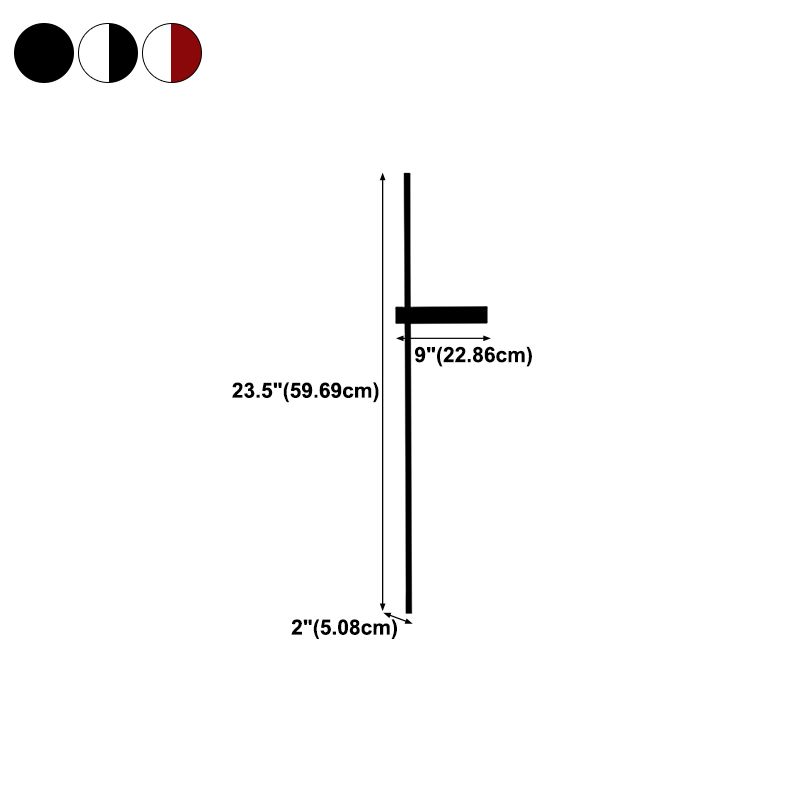 Aluminum Straight Wall Light Nordic Style LED Wall Sconce for Living Room