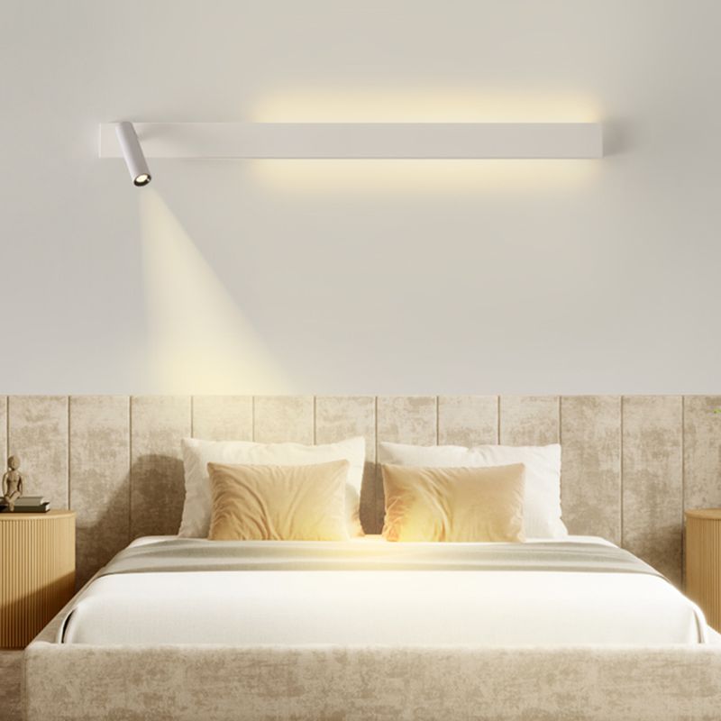 Metal Square Shape Wall Mount Lighting Modern 2-Lights Wall Mounted Light Fixture in White
