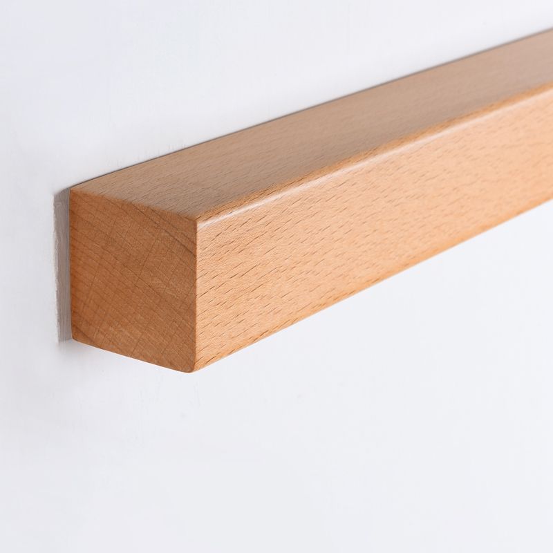 1 Light Wood Linear Wall Lighting Modern Style Wall Mounted Light Fixture in Brown