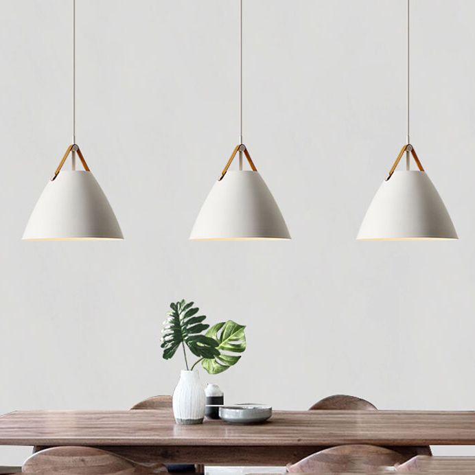 Metal Shade Hanging Light Modern Minimalist Pendent Lighting Fixture for Sitting Room