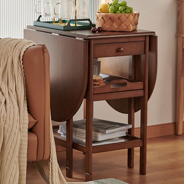 Mid-Century Dining Site Table Solid Wood Folding Dining Table,51.6"L x 23.6"W x 29.5"H