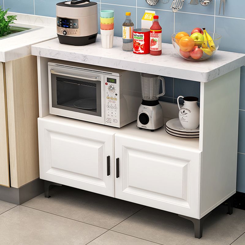 Modern Style Kitchen Island Table Double Sided Cabinet Kitchen Island
