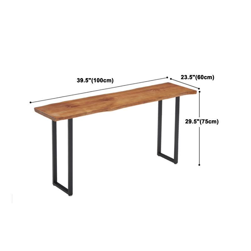 Modern Rectangle Solid Wood Bar Table Set 1/2/4/5/9 Pieces Counter Table with Stools