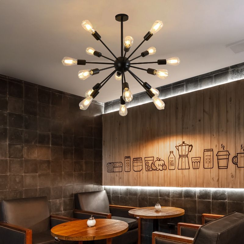 Multi-Head Chandelier Lighting Fixtures Modern Style Sputnik Suspension Light