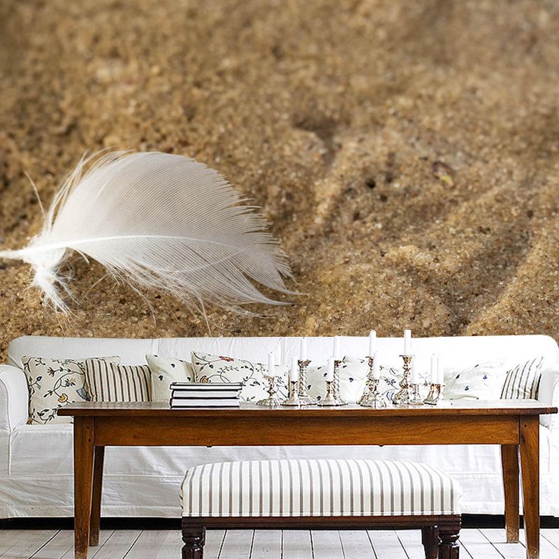Mildew Resistant Bird Feather Mural Wallpaper Decorative Wall Art for Wall Decor