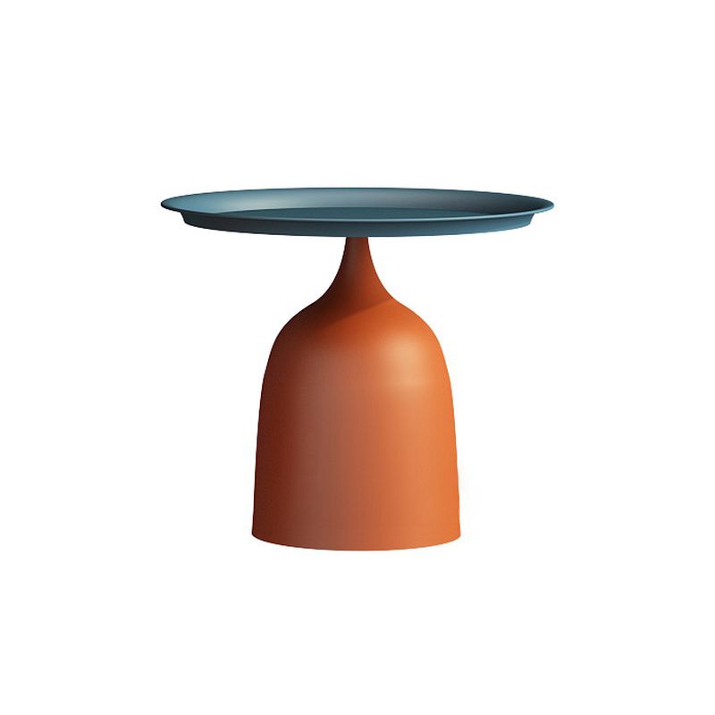 Mid-Century Modern Iron Coffee Cocktail Table Pedestal Cocktail Table