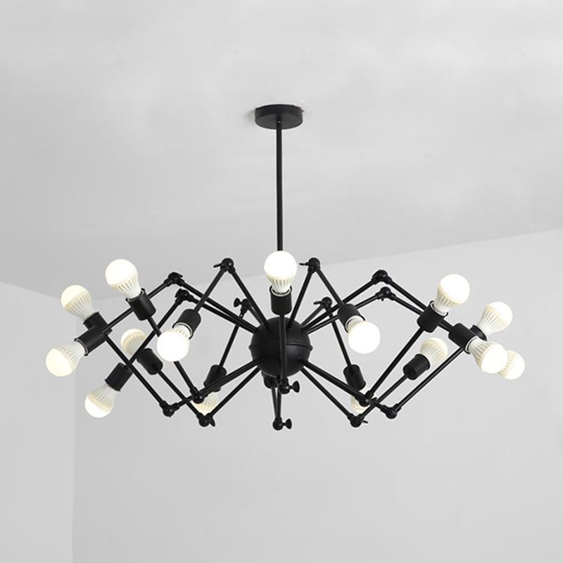Spider Metal Chandelier Pendant Vêtements de style industriel Store de plafond