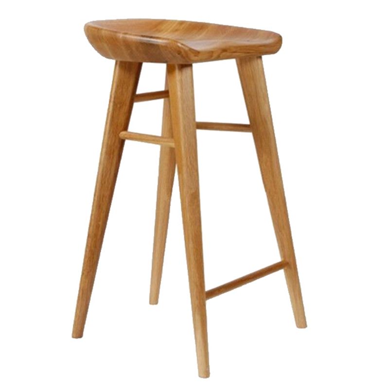 Rectangle Bar Pub Table Set 1/3 Pcs Solid Wood Bar Table and Backless Stools