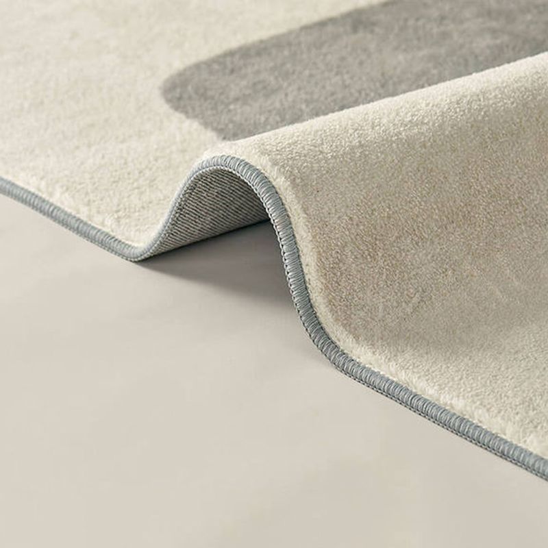 Tapis moderne Beige en Polyester, bloc de couleur, antidérapant, pour l'intérieur, pour la décoration de la maison