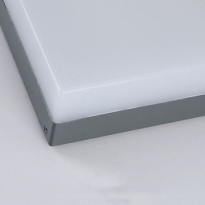 7,8 inch Hoogte rechthoekige acryl wandlamp Moderne eenvoud Outdoor Waterdichte sensor wandlicht in zwart