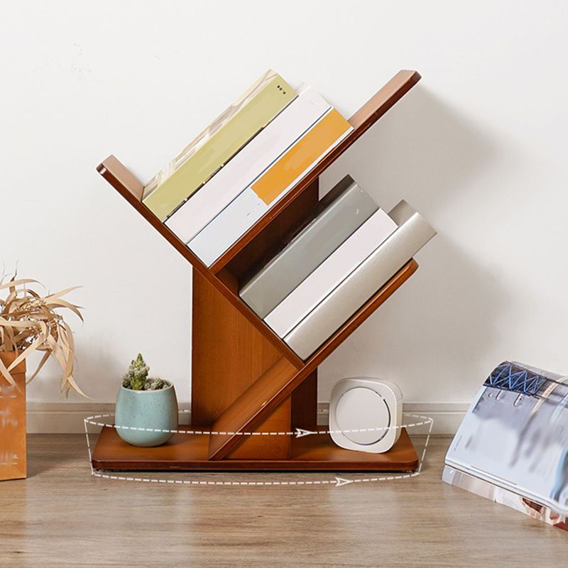 Modern Open Back Bookshelf Engineered Wood Bookcase for Study Room