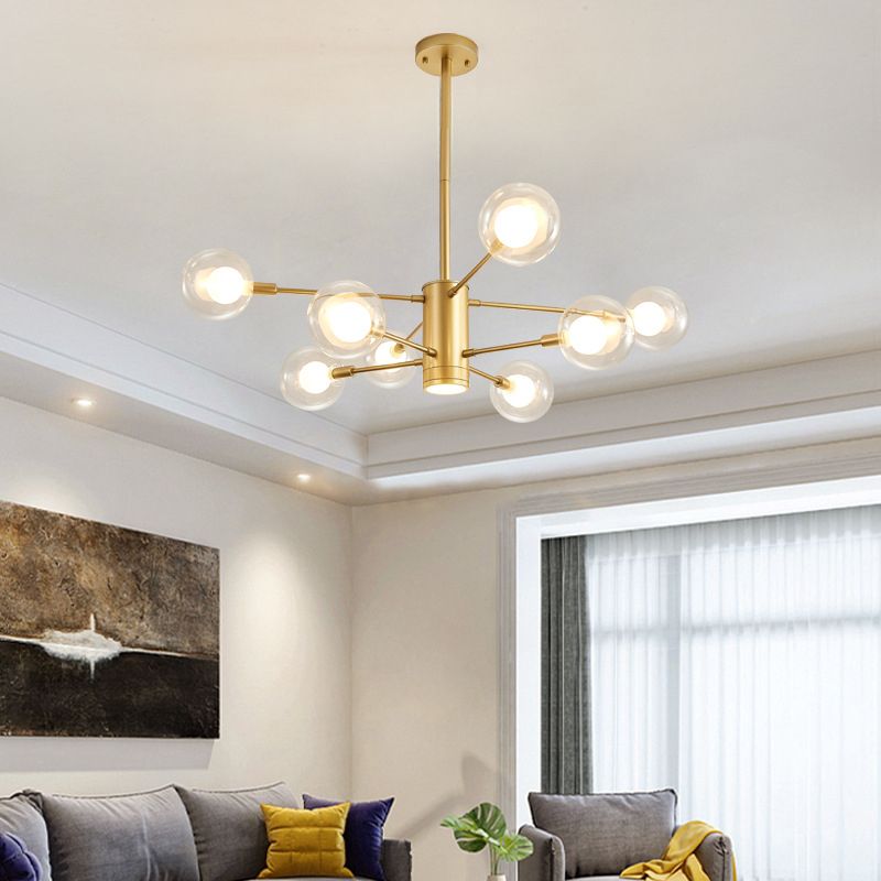 Gold Branch Chandelier Contemporary Chandeliers Glass Multi Lights Chandelier Lamp