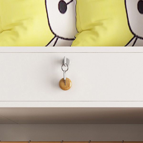 Modern Matte Finish Wardrobe for Home Wood Storage Cabinet with Hinged Door