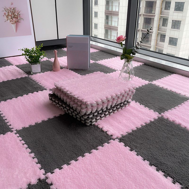 Multi-Color Level Loop Carpet Tile Non-Skid Interlocking Bedroom Carpet Tiles