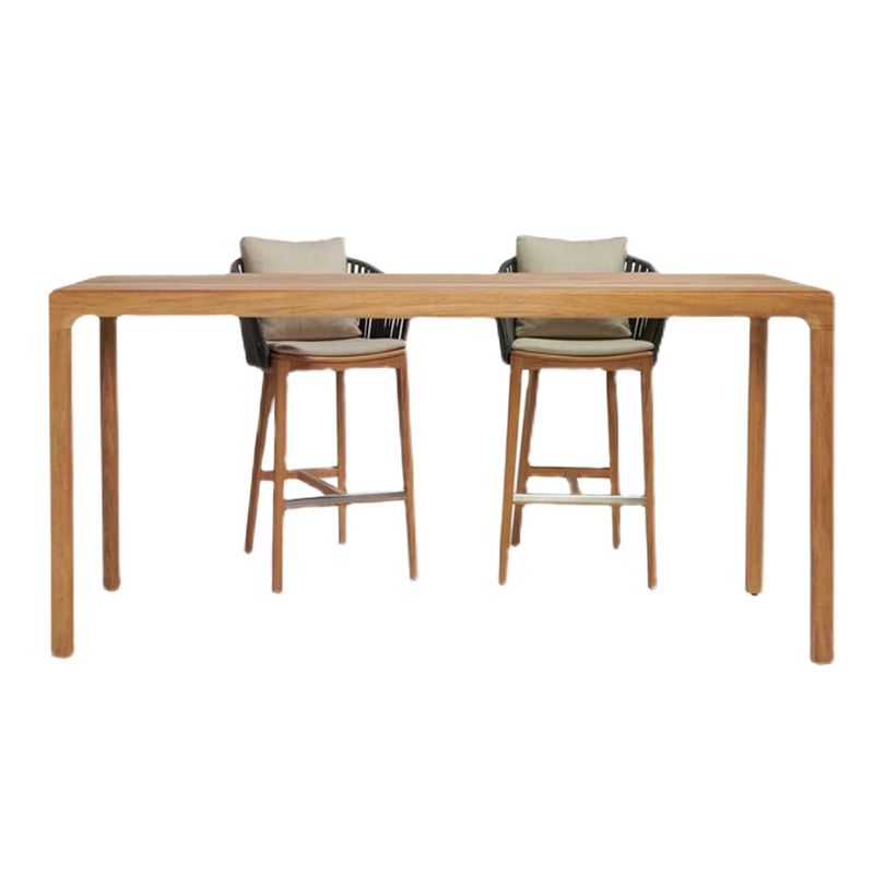 Rectangle/Round Bar Height Table Fixed Bistro Bar Table for Outdoor