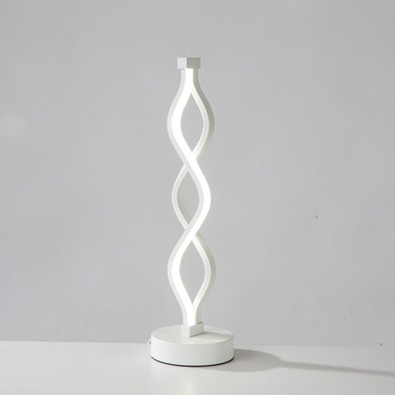Lámpara de mesa de lectura minimalismo Luz de mesa lineal LED de 1 luces para dormitorio