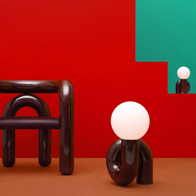 Kugel Nachttischlampen zeitgenössisches Glas 1 leichte Nachttischlampe für Schlafzimmer