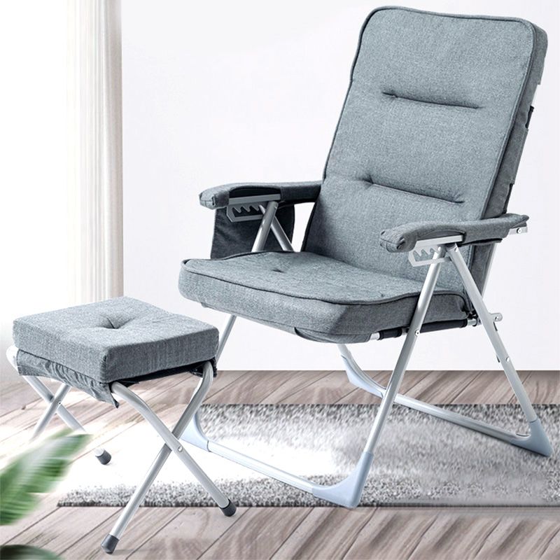 Linen Chair 21.6"L x 26.7"W x 41.3"H Convertible Chair for Living Room