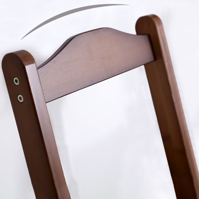 Solid Wood Dining Stools Contemporary Folding Bar Stools with Footrest