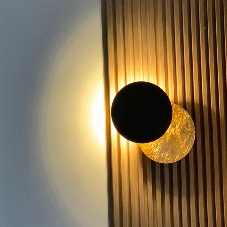 Lampada di scarico rotondo rotabile a filo a filo a filo con appunti di scarico per camera da letto