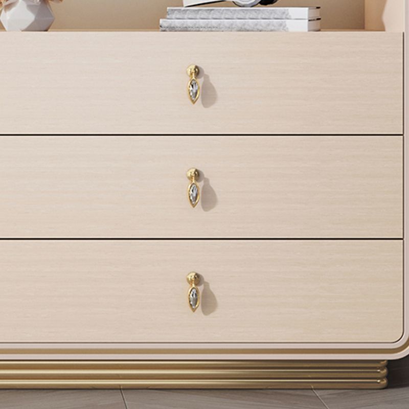 15.6-inch Width Solid Wood Storage Chest Classic Glam Storage Chest Dresser