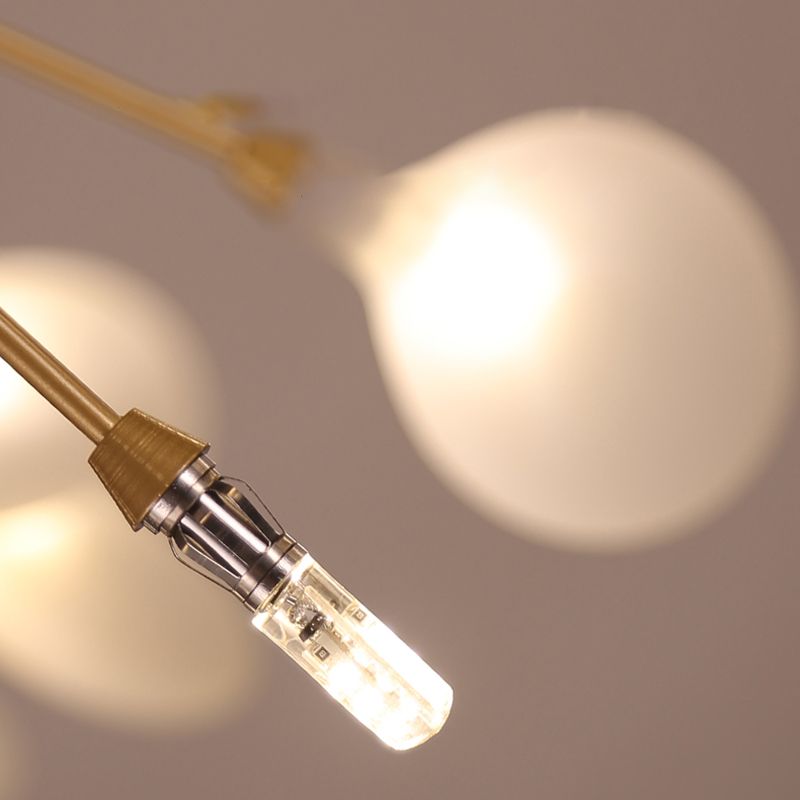 Gold Crystal Hanging Pendant Lights Contemporary style Linear Hanging Lamps for Living Room