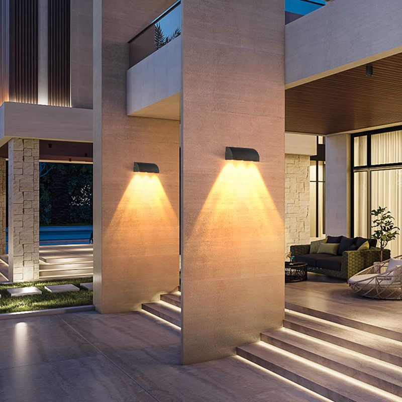 Géométrique contemporain Simple Murce LED 3 Light Murd Murd Lightture pour extérieur